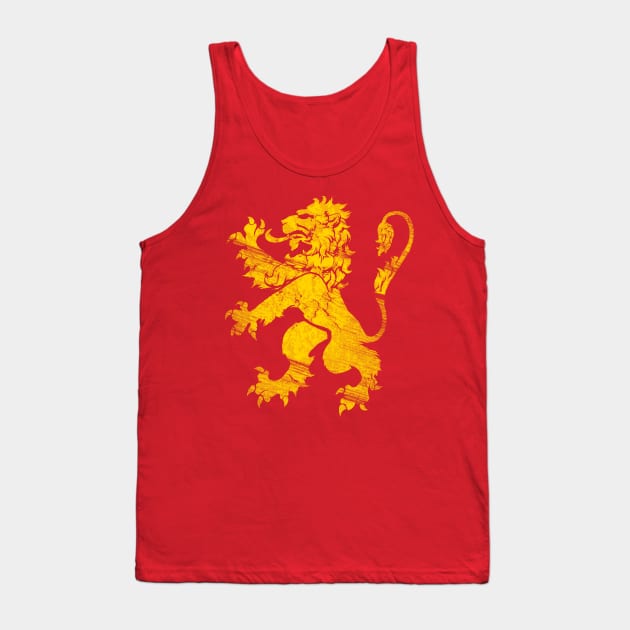 Gold Lion Rampant Tank Top by GAz